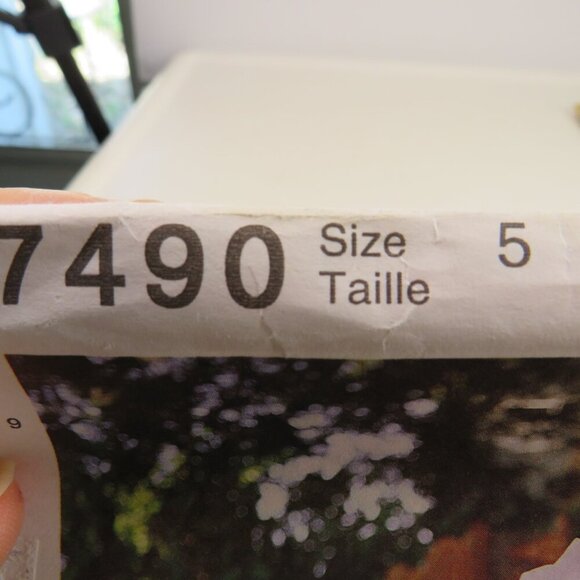 McCalls 7490 Clothing Sewing Pattern Formal Dress, Princess Dress Size 5 UNCUT - Picture 5 of 10